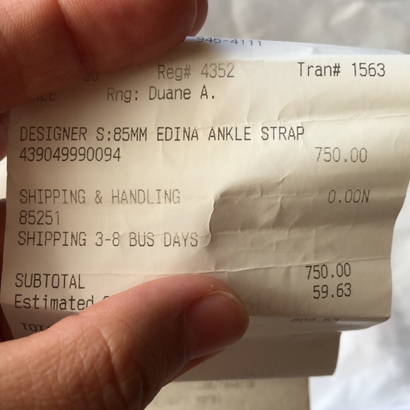 Jimmy Choo Edina Ankle Strap heels rose gold - Picture 6 of 14